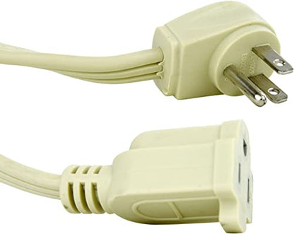 Sunlite 04160-SU EX12/AP Medium Duty 12-Foot Appliance Extension Cord, Three Prong, 14/3 Gauge, 15 Amp, Beige - size: 12 ft