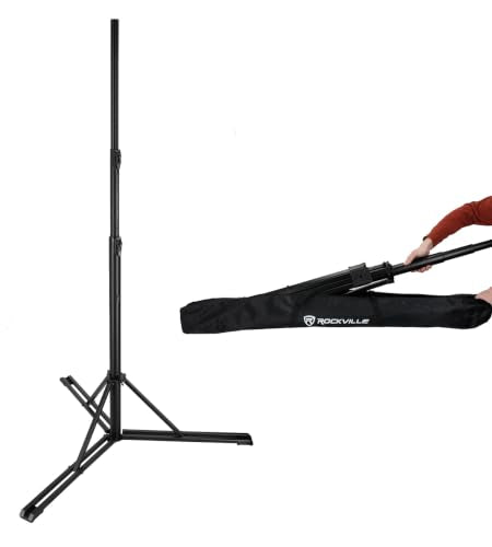 Rockville RLS3 10 Ft Flat-Base 35 mm DJ PA Speaker and Lighting Stand - size: 10ft Standard