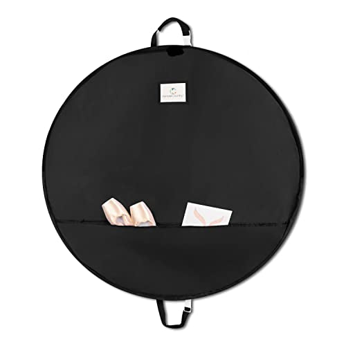 Tutu Bag – 30", 40" & 45" Sizes – Ballet Pancake Tutu Garment Bag with Pockets for Dance Competitions, Recitals & Travel (Raven, 35-inch) - color: Raven, size: 35-inch