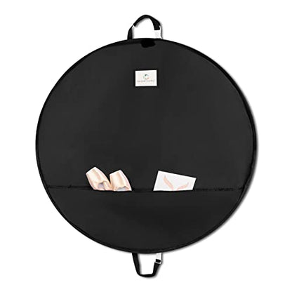 Tutu Bag – 30", 40" & 45" Sizes – Ballet Pancake Tutu Garment Bag with Pockets for Dance Competitions, Recitals & Travel (Raven, 35-inch) - color: Raven, size: 35-inch