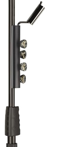 Fender Round Base Microphone Stand, Adjustable, Holds up to 12 Picks - style: Round Base