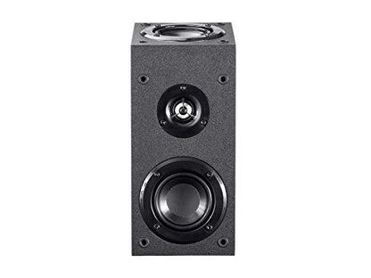 Monoprice Premium Immersive Satellite Speakers - Pair, 3 Inch Woofer, 3/4Inch Aluminum Dome, 100 Watt Input Power, Black
