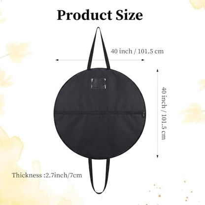 Tutu Garment Bag for Ballet, 40 Inch Foldable Pancake Tutu Bag for Hanging Clothes, Dance Ballet Bags with Full Zipper, Storage Bags for Costume, Travel