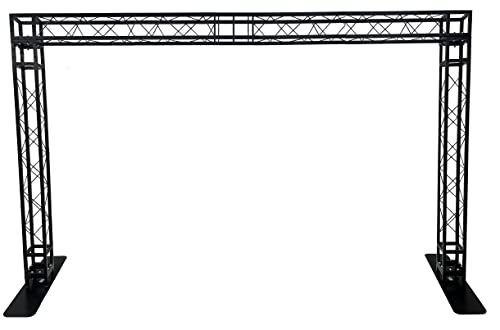 Black Truss Arch KIT 14.5 FT Width 7 FT Height Mobile Portable DJ Lighting System Metal Arch Black Square Metal Trussing! Simple Bolt Connections!