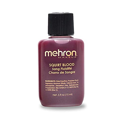 Mehron Makeup Squirt Blood - .5 Fl oz BRIGHT ARTERIAL, Special FX Fake Blood - color: Bright Arterial, size: 0.5 Ounce (Pack of 1)