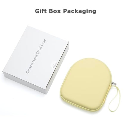 Ginsco Case Compatible with Sony WH-CH520 Wireless Headphones Bluetooth On-Ear Headset with Microphone, with JBL Tune 510BT/520BT/500BT/Junior 320 Ultra-Slim Case for On Ear Headphones (Butter Yellow) - color: Butter Yellow