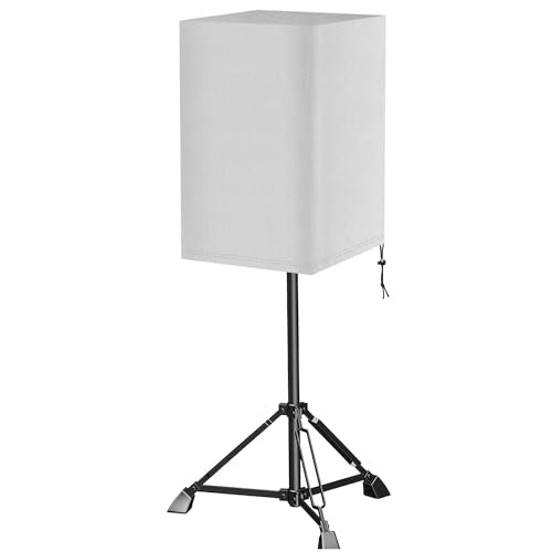 15 Inch Outdoor Speaker Cover - PA/DJ Lightweight Powered Speaker Cover, Upright Protective Cloth Cover - Sand Proof Dustproof Waterproof Protection - Gray - color: Grey, size: 15''