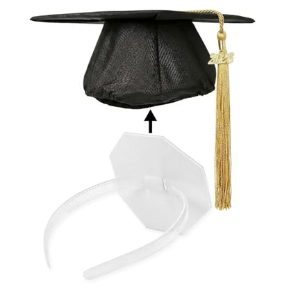 2026 Graduation Cap Headband Insert, Holder Clip Secures Grad Cap for Students, Grad Hat Hair Bands Holder Insert Companion, Hat Accessories for Graduates Anti-Fall Headbands (Clear 1pcs) - color: Clear 1pcs