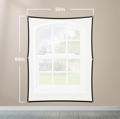 100 Inch Holographic Rear Projection Screen - Portable Foldable Double-Sided Anti-Wrinkle Projector Screen for Halloween, Christmas, Movie Nights & Holiday Parties | Indoor Hologram Video Projection