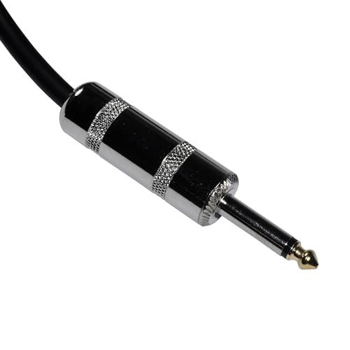 HQRP 6ft Speakon to 1/4-inch (6.35mm) TS Cable Compatible with Fender MB 1200 Bass Power Amp ; Gallien-Krueger MB200 Bass Amplifier / MB800 Bass Head