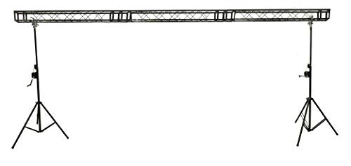 10 ft. Crank Up 15FT Width Box Truss Light Stand System DJ Lighting Trussing Stage Mount PA