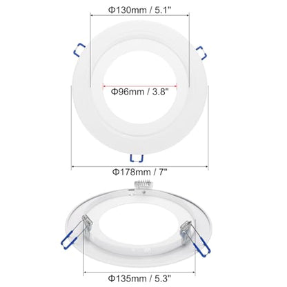 PATIKIL 5.1" ID Downlight Mounting Bracket with 3.8" ID 5.3" OD Metal Goof Trim Ring Light Fixture Recessed Can Decorative Cover for Ceiling Downlight - size: 5.1" x 3.8" x 5.3"