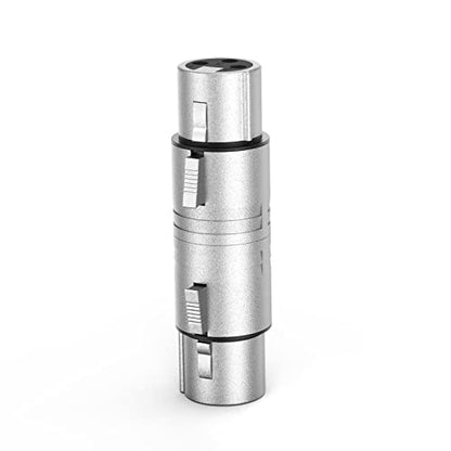 CableCreation XLR Female to Female, XLR 3 Pin Female to 3 Pin Female Microphone Line Adapter - size: F to F