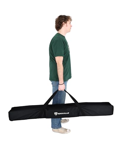 Rockville 4X Rock Saber White Wireless DMX DJ Tube Lights, 5ft, 23H Rechargeable Battery, 192 RGBWA LEDs, IP65 Indoor/Outdoor, App Control+Remote, Padded Bag, Floor Stand/Truss Mount | Wireless DMX, 192 RGBWA LEDs, 23-Hour Battery, IP65, Sound Activated,