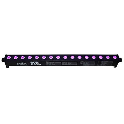 Prox X-BAR16RGBUV EVO RGBUV Bar 16x4W High Power LED Wash Light | 16x4W RGBUV LED bar with 10x40 degree beam for stage lighting, wall washing and uplighting