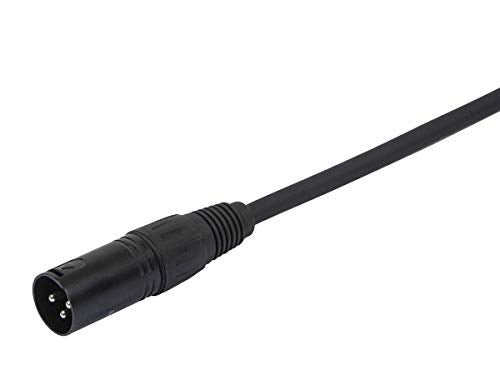 Monoprice AES/EBU 3-Pin DMX Lighting Cable - 10 Meter (32 Feet) Black, 22AWG Twisted Conductors, With Copper Braid And Aluminum Foil Shielding - size: 32ft, style: Cable + 3-Pin DMX Connector