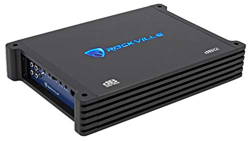 Rockville DK512 Package Dual 12" K5 Car Subwoofer Enclosure with dB12 Amp | 2800W Peak, 700W RMS, 2 Ohm Impedance, 50 Oz Magnet, Cast Iron Basket, 8 Volt Preamp Circuitry, Polypropylene Dustcap