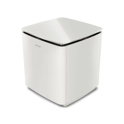 Bose New Lifestyle Ultra Subwoofer, Wireless Home Subwoofer, Perfect for Home Theater Systems, Easy Setup, Deep Bass, White Smoke | Home theater audio with 12-inch driver, line cable and manufacturer warranty - color: White