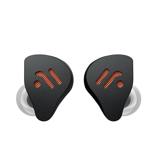 Fosi Audio IM4 Open-Back IEM Earphones, in Ear Monitor Wired Earbuds, 10mm Single Dynamic Driver, IEMs for Audiophiles, Gaming and Studio, 3.5mm 2-Pin 0.78mm Detachable Cables, N52 Dual Magnets - color: BLACK