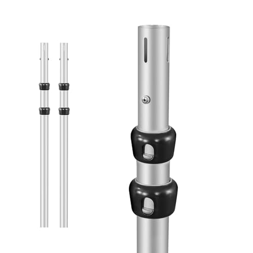 Hecis Pipe and Drape Adjustable Uprights, 8-20ft Upright for Pipe Frame, Backdrop Stand & Curtain Stand & Background Stand -1 Pack