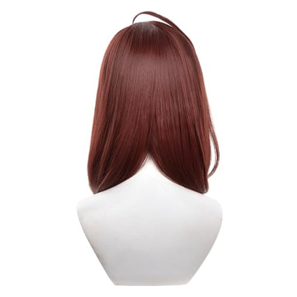 Brown Shoulder-Length Cosplay Wig Heat Resistan Synthetic Fiber Hairs for Uniex Adult Cos Halloween Christmas Anime Party Replacement Wigs - color: Brown
