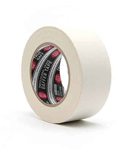 DGTAPE 2 inch x 30 Yard - White Gaffer Tape | Premium Grade Pro Gaffer Tape | 120Mesh Fabric | ECO Rubber Adhesive | Super Wrietable | Power of Quality USA Brand (trueGAFF50/25/W - 2inX30ya) - color: White, size: 2 inch 30 Yards