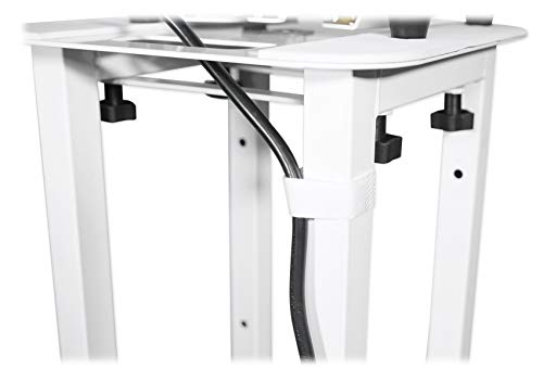 Rockville RTP32W White Totem Moving Head Light Stand with Scrims and Bags - color: white