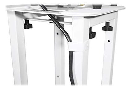 Rockville RTP32W White Totem Moving Head Light Stand with Scrims and Bags - color: white