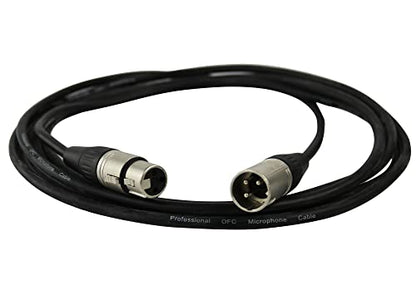 Gearlux XLR Microphone Cable, Fully Balanced, Male to Female, 3.2 Feet - Single Pack - size: 3.2 Ft, style: 1 Pack