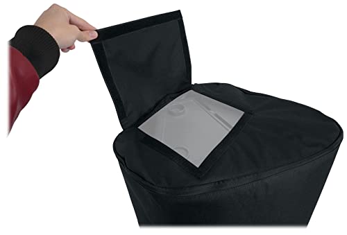 Rockville Best Cover 15 Padded Slip Cover for 15" PA Speaker, DJ Transport | Foam Padding, Rainproof, Adjustable Height 18"-31", Velcro Handle Access, Universal Fit, Open Bottom for Stand Use - size: 15 Inch