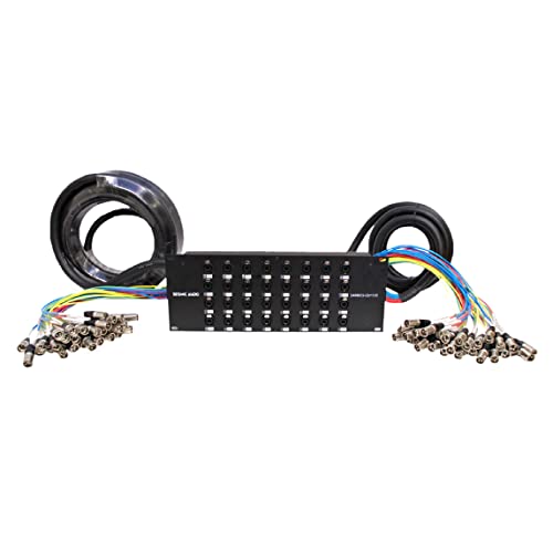 Seismic Audio - SARMSS-32x1530 - 32 Channel XLR TRS Combo Splitter Snake Cable - 15' and 30' XLR trunks - size: 15 Foot x 30 Foot - 32 Channel