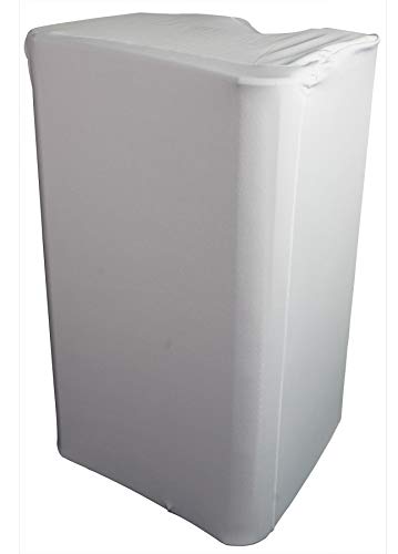 Rockville RSC88W 8" PA DJ Speaker Cover Scrim for Wedding/Church, 2-Pack | Fits most 8" Speakers, Stretch Fabric, Drawstring, Flame Retardant, Machine Washable, Carry Pouch, Club/Event Use, White