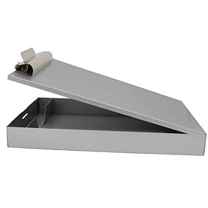 Saunders Recycled Aluminum Redi-Rite Storage Clipboard with Self-Locking Latch – Lightweight, Weather-Resistant Lacquer Finish Stationery Box. Office Products, Silver, Letter (Pack of 6) - color: Silver, size: Letter (Pack of 6)