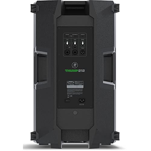 Mackie Thump212 12" 1400W Powered Loudspeaker with Heavy-Duty Drivers and Music Ducking Mode | 1400W powered loudspeaker with feedback eliminator and 2-channel mixer for DJ sets, live sound and mobile PA systems - size: 12", style: Speaker Standard