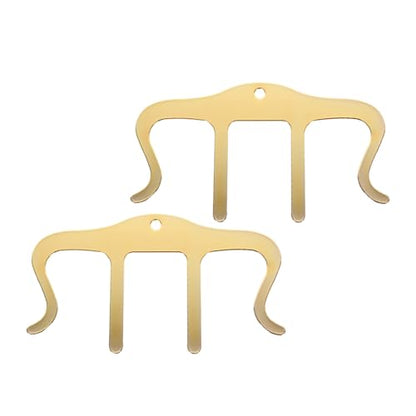 2 Pack Metal Black Music Book Clips Page Holders for Reading, Sheet Music Stand, Piano, Book & Keyboard Ideal for Musicians (Gold) - color: Gold