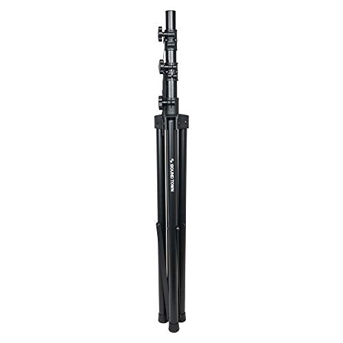 Sound Town DJ Lighting Stand-Adjustable Height, 11.5 ft Tall with Truss, Portable Lighting Truss System and T-Bars (STLS-001) - color: Black, size: 10.3ft