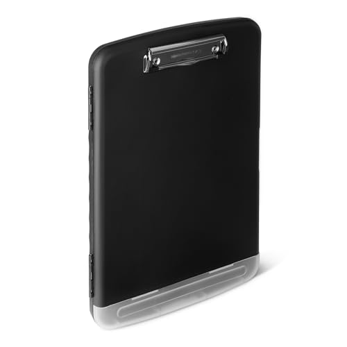 Amazon Basics High Capacity Nursing Clipboard with Storage and Pen Holder, 14.37 x 9.84 x 1.49 inches, Black - size: 14.37 x 9.84 x 1.49 inches