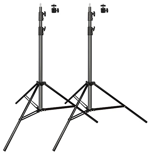 Heavy Duty Aluminum Alloy Photography Video Tripod Light Stands, Tripod Stands for Softboxes, Umbrellas, Reflectors, Lights - Pack of 2, 9.19 Feet/2.8M - size: 2 Pack