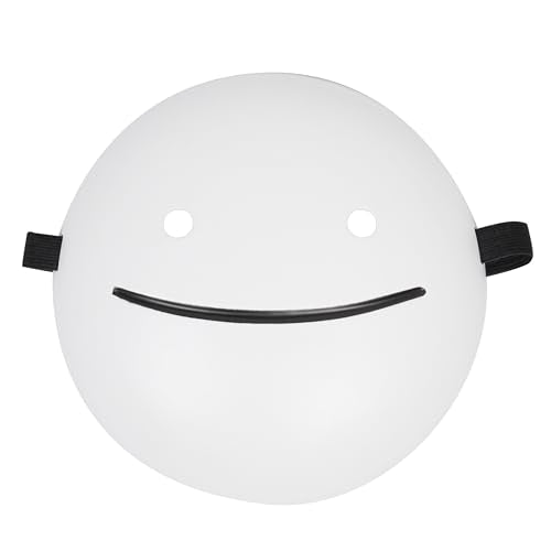 RRANYF Dream Mask, Halloween White Mask, The Dream Mask Music Song Video Same, Singers Mask, Party, Dance, Cosplay Props
