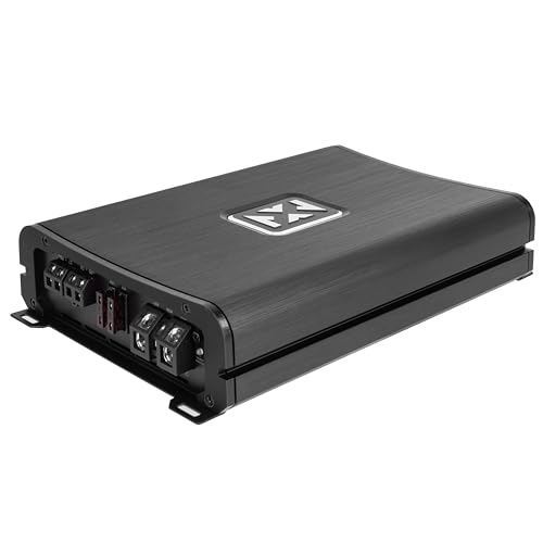 NVX VAD8402 v2 Model 2-Channel Class D Amplifier 1680W Peak, 840W RMS | 2/4-ohm Stable, High/Low Pass X-Over, Bass Boost, for Car/Truck/Marine/UTV/Motorcycle - style: 840W 2-Channel