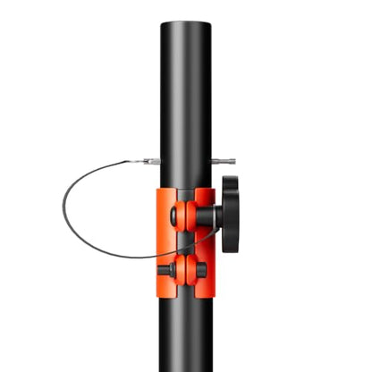 NBVOICE Speaker Stands Heavy Duty - Adjustable Height 50.5'' to 83.5'', Speaker Tripod Stand with Non-Slip Rubber Feet,144lbs Load Capacity for Stage/DJ/Party, Fits 1.38"&1.63" Speaker Poles (1-Pack)