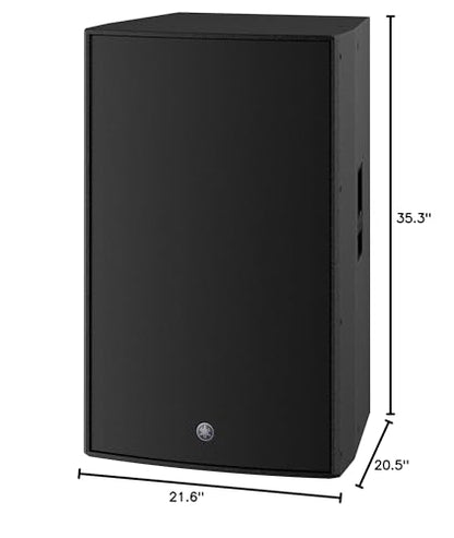 Yamaha DZR315-D 15 Inch 2000-Watt 3-Way Powered Speaker With Dante - size: DZR315-D