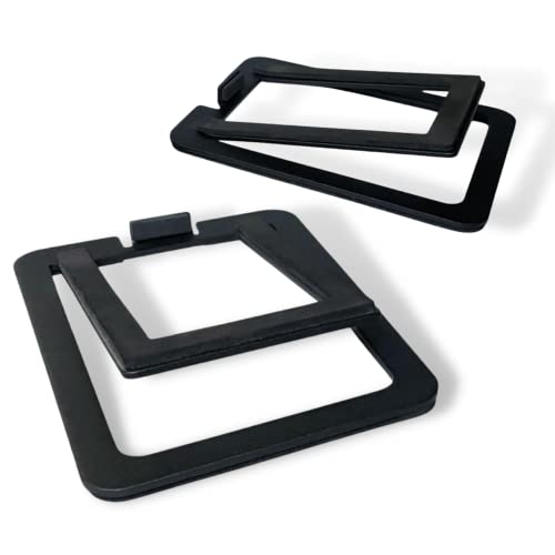 Audioengine DS1M Metal Speaker Stands Pair – Desktop Speaker Stands - color: Black, size: Metal