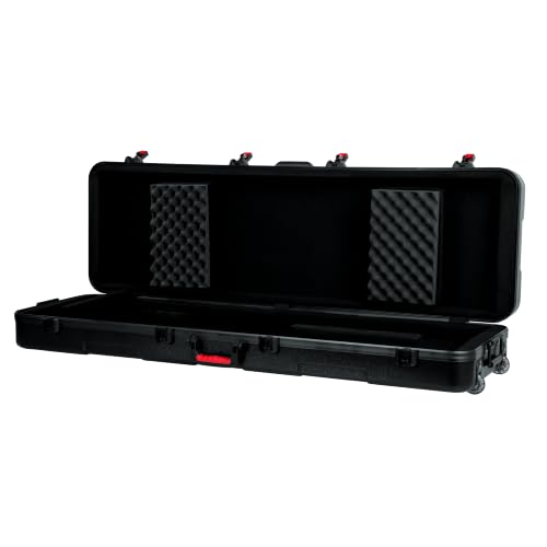 Gator Cases Frequent Flyer's Series Molded Flight Case for Slim 88-Note Keyboards with TSA Approved Locking Latches and Recessed Wheels, (GTSA-KEY88SL) - size: Slim 88-Note