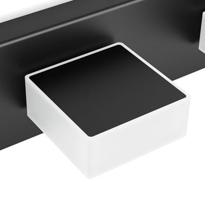 Ralbay Black Bathroom Vanity Lights 24inch Metal Acrylic LED Modern Bathroom Wall Lighting Fixtures Over Mirror Matte Black (White Light 6000K, Non-dimmable) - color: Black-White light, size: 24 inch