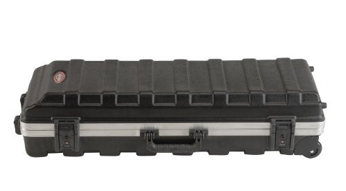 SKB Compact Stand Case 36-1/2 x 11-7/8 x 8-1/4 with Wheels & Straps, TSA Latches, Over molded Handle | TSA Latches for Air Travel, Over-Molded Tow Handle, Straps Included, Holds Stands and Pedals, Rugged 36.5 in. Shell - size: 36-1/2 x 11-7/8 x 8-1/4 inch