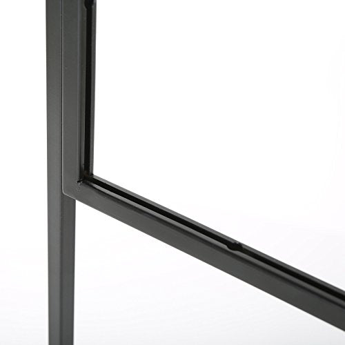 M&T Displays Metal Eco Info Board Black 18x60 Inches Slide-In Poster Sign Holder 1 Tier Double Sided Floor Standing Advertising Display with Backing and Anti-Glare PET Cover