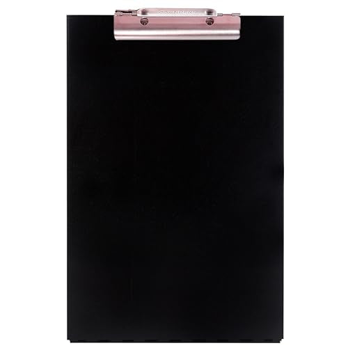 Saunders Cruiser-Mate Black Aluminum Storage Clipboard, Dual Tray Nursing | Self-Locking Latch, 150-Sheet Steel Clip, HIPAA-Compliant Privacy, Made in USA from 89% Recycled Aluminum, for EMS & Police