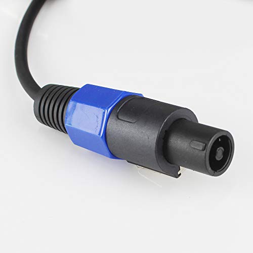 HBU 20 Feet Pack of 1 SpeakOn to XLR Female Cable - 20Ft. Livehosue Mic 3 Pole Connection Extension Wire - Microphone Audio Jack Speak-On Male Plug to 3 Pin XLR Cables with Twist Lock 6-Meter - size: 20ft. - 1 Pack