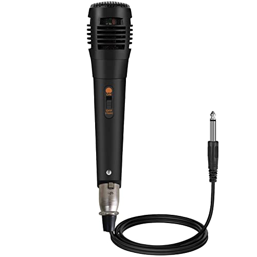 Fashion Boutique store Wired Dynamic Cardioid Microphone,Karaoke Microphone,Wired Handheld Sing Microsoft with On and Off Switch for Karaoke Machine,Karaoke,Live Vocal